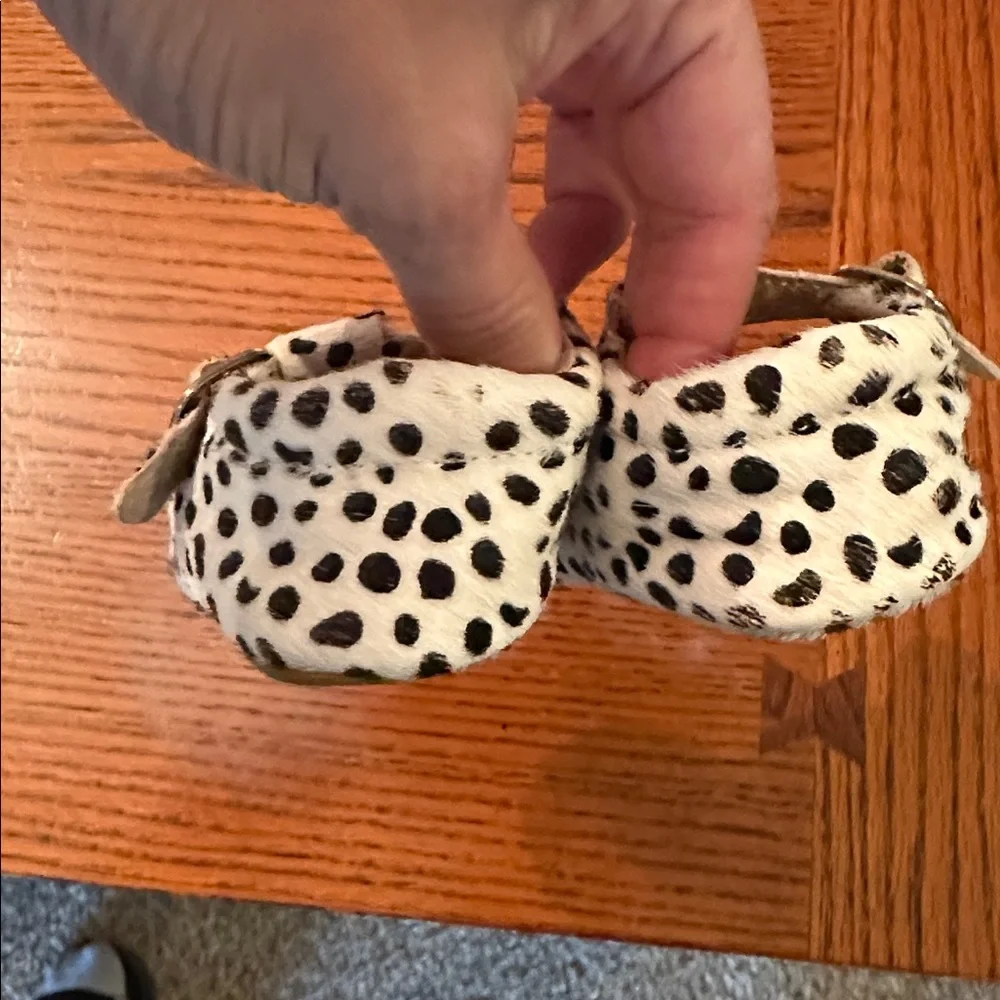 Spotted Fur Baby Shoes size 4 12-18mths